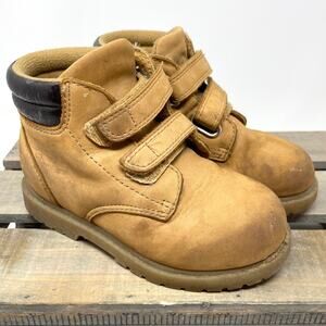 PEAKS Kids Boys Toddler Construction Work Boots In Tan Size 9.5
